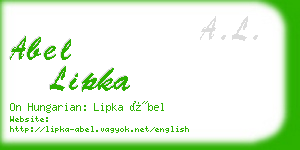 abel lipka business card